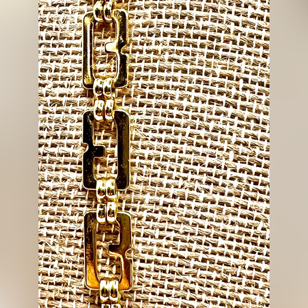 Authentic Vintage Givenchy Gold Logo Necklace - Picture 3 of 8
